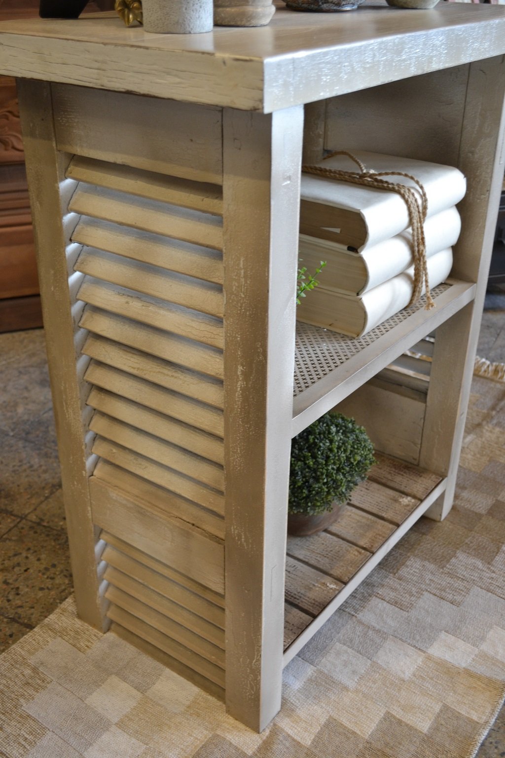 Mueble entrada consola madera maciza