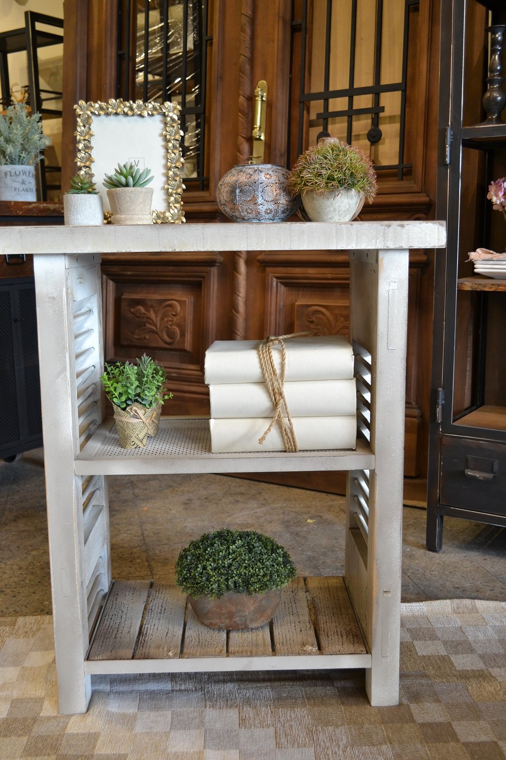 Mueble entrada consola madera maciza - Imagen 2