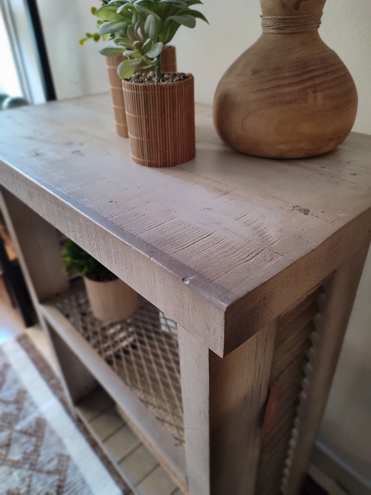 Mueble entrada consola madera maciza - Imagen 4