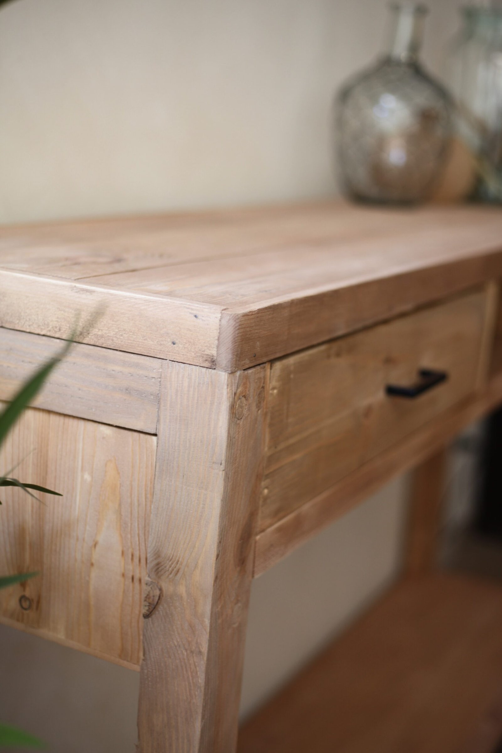 Mueble rústico recibidor de madera recuperada - Imagen 7