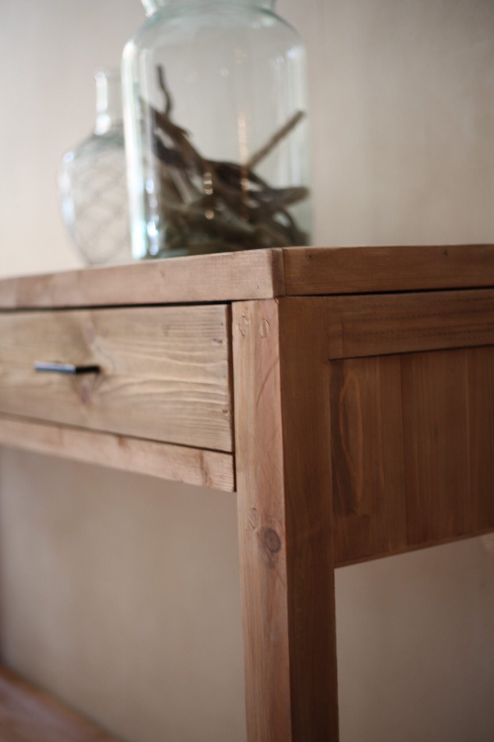 Mueble rústico recibidor de madera recuperada - Imagen 8