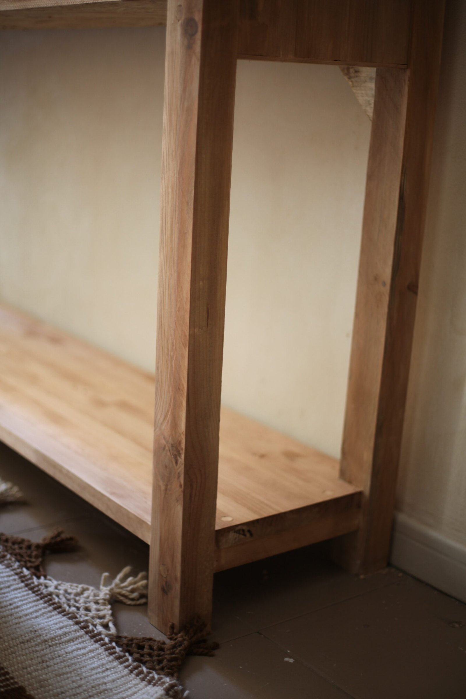 Mueble rústico recibidor de madera recuperada - Imagen 10